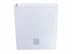 Květináč Prosperplast Rato Low bílý, 17 x 17 x 17 cm