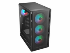 COUGAR PC skříň AIRFACE PURE RGB Black Mid Tower Mesh Front Panel 3 x 120mm ARGB Fan, Rear Panel 1x 120mm ARGB Fan