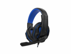 LEXIP STEELPLAY - HP41 DRÁTOVÁ SLUCHÁTKA S MIKROFONEM, ČERNÁ/MODRÁ