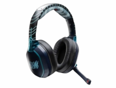 LEXIP KAKASHI BEZDRÁTOVÁ SLUCHÁTKA S MIKROFONEM, ČERNÁ/MODRÁ