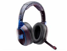 LEXIP MADARA BEZDRÁTOVÁ SLUCHÁTKA S MIKROFONEM, ČERNÁ/MODRÁ