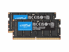 Crucial - DDR5 - sada - 64 GB: 2 x 32 GB - SO-DIMM 262 pinu - 3200 MHz / PC5-51200 - CL52 - 1.1 V - nastaveno na taktování - on-die ECC
