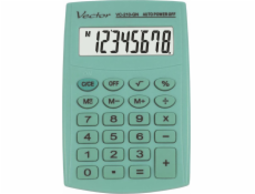 Vector Kapesní kalkulačka KAV VC-210 GN, 8místná, 64x98,5mm, světle zelená Vector Kapesní kalkulačka KAV VC-210 GN, 8místná, 64x98,5mm, světle zelená