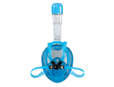 Šnorchlovací maska, modrá, celoobličejová, velikost S/M