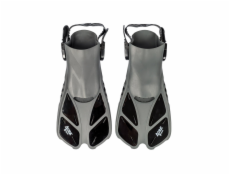 Šnorchlovací set 3 v 1, ČERNÝ, S/M, ploutve 36-41, maska, šnorchl