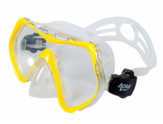 Šnorchlovací set 3 v 1, ŽLUTÝ, S/M, ploutve 36–41, šnorchl, maska
