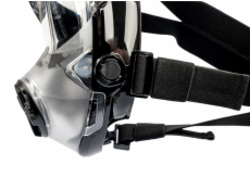 Šnorchlovací maska, černá, celoobličejová, velikost S/M