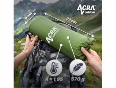 ACRA L140CL nafukovací karimatka s polštářkem zelená 5cm