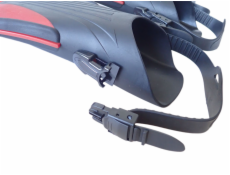 Ploutve Delta roztahovací s páskem 40/43 červené