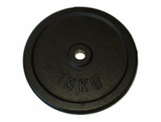 Litinový kotouč (závaží) na činky 15kg - 30mm