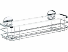 Wenko Sprchový košík sprchový rám, systém Turbo-Loc Maxi, 38 x 11 cm, nerezová ocel, stříbrná