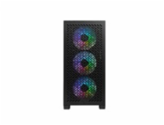 Cooler Master case Elite 302, Průhledná bočnice, mATX, 3x 120mm ARGB Fan, černá