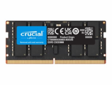 Crucial - DDR5 - modul - 16 GB - SO-DIMM 262 pinu - 3200 MHz / PC5-51200 - CL52 - 1.1 V - nastaveno na taktování - on-die ECC