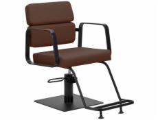 Activeshop Kadeřnické křeslo Gabbiano Porto v barvě černé čokolády