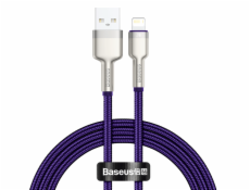 Kabel USB pro Lightning Baseus Cafule, 2,4 A, 1 m (fialový)