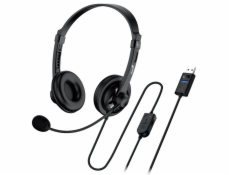 GENIUS sluchátka HS-230U/ USB/ černá