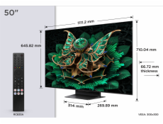 TCL 50Q7C SMART TV 50  QLED/4K UHD/Mini LED/144Hz/4xHDMI/USB/LAN/GoogleTV