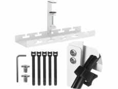 Organizér kabelů Maclean pod stůl, max. zatížení 5 kg, bílý, MC-105 W