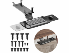Maclean Držák klávesnice max. 5 kg, nastavitelný MC-156 B, pod stůl