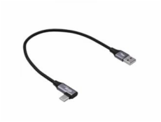 Akyga kabel USB A + USB type C mesh, 30cm
