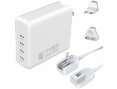 4smarts 545200 Nabíječka pro mobilní zařízení, notebook, přenosnou herní konzoli, smartphone, chytré hodinky, tablet, univerzální bílá AC rychlé nabíjení interní