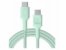 Green Cell Opletený kabel USB-C-USB-C PowerStream 100W, 2 m, zelený