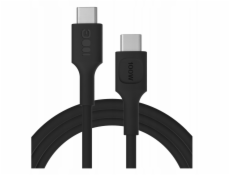 Green Cell Silikonový kabel PowerFlex 100W USB-C-USB-C, 2 m, černý