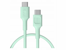 Green Cell Opletený kabel USB-C-USB-C PowerStream 100W 0,3 m zelený