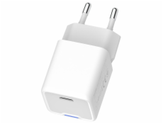 COLORWAY 1x USB-C/ síťová nabíječka/ GaN/ PD/ PPS/ 20W/ Bílá