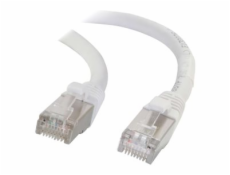 C2G Cat5e Booted Shielded (STP) Network Patch Cable - Patch kabel - RJ-45 (M) do RJ-45 (M) - 7 m - STP - CAT 5e - lisovaný - bílá