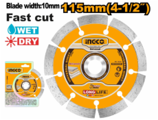 Ingco kotouč diamantový 115 x 10 mm