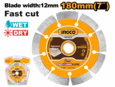 Ingco kotouč diamantový 180 x 12 mm