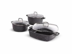 Lamart LT1287 Sada nádobí CAST 6 ks, černá