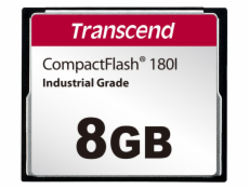 TRANSCEND CompactFlash Card CF180I, 8GB, SLC mode WD-15, Wide Temp.