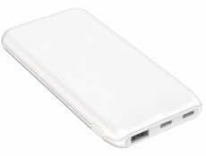 PLATINET POWER BANK 10000 MAH 3,7V 37Wh 10W 2xUSB-C 1xUSB-A WHITE
