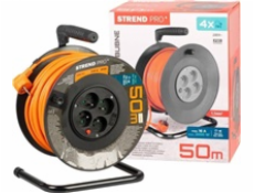 Strend Pro DG-FB04 buben 50m plast 4xzas. 3x1,5mm oranžová (213059) Strend Pro DG-FB04 buben 50m plast 4xzas. 3x1,5mm oranžová (213059)