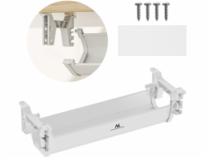 Organizér kabelů/nástavců Maclean pod stůl, max. zatížení 5 kg, bílý, MC-106 W