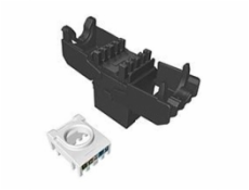 Samořezný keystone CAT6 UTP, Kompaktní HD samořezný nestíněný keystone CAT6 s RAL FIT barevnými moduly