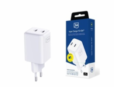 3mk síťová nabíječka - Hyper Charger PD 45W, bílá 3mk síťová nabíječka - Hyper Charger PD 45W, bílá