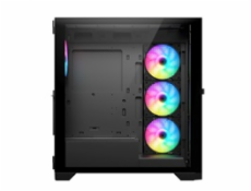 VeinX case GL29AL-BK, ATX, Průhledná bočnice, 4x 120mm ARGB Fan, ARGB Hub, Černá