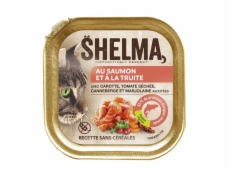 SHELMA Salmon and trout pate - mokré krmivo pro kočky - 100g