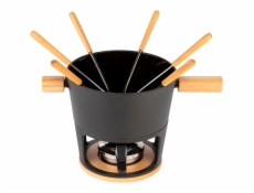 Stöckli Käsefonduegarnitur Titlis Big 3,2l Schwarz