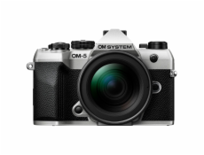 Sada OM System OM-5 Mark II stříbrná s objektivem F4.0/12-45mm PRO