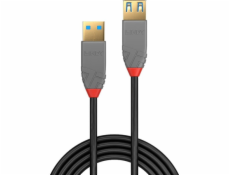 LINDY USB kabel USB 3.2 Gen1 (USB 3.0 / USB 3.1 Gen1) USB-A zástrčka, USB-A zásuvka 2.00 m černá 36762