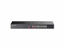 Switch TP-Link Mercusys MS120GP 4x GLAN, 16x GLAN s PoE+, 2x SFP Combo, 192W
