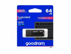 GOODRAM UME3 USB 3.0 Flash disk 64GB - černá Malý datový nosič GoodRam s kapacitou 64 GB lze uložit například do peněženky vedle klíčů, což uživateli umožní přístup k potřebným datům. Uzávěr má konve
