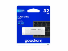 GOODRAM UME2 WHITE USB 2.0 32GB Goodram USB flash disk, USB 2.0, 32GB, UME2, bílý, UME2-0320W0R11, USB A, s krytkou