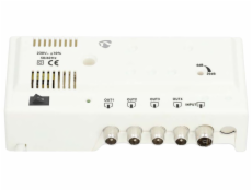 Nedis SAMP42244WT - Anténní zesilovač CATV | Zesílení: 20 dB | 47 - 694 MHz| Počet výstupů: 4 | Ovládání zesílení | Bílá Nedis SAMP42244WT - Anténní zesilovač CATV | Zesílení: 20 dB | 47 - 694 MHz| Počet výstupů: 4 | Ovládání zesílení | Bílá