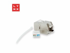 LYNX keystone, STP Cat6a, samozařezávací, stříbrný