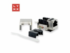 LYNX keystone STP Cat5e, 90 stp., stříbrný LYNX keystone STP Cat5e, 90 stp., stříbrný